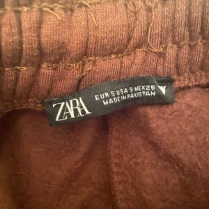 Small Brown Zara Sweatpants